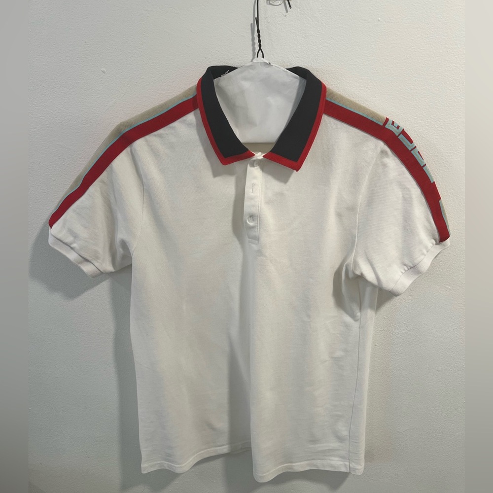 Gucci logo polo shirt men size medium